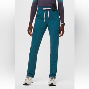 Figs High Waisted Yola Skinny Srub Pants